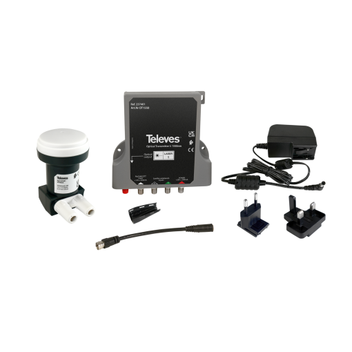 WideBand LNB and Optical transmitter Kit DABVHFUHFSAT, 1550nm, Po 8dBm