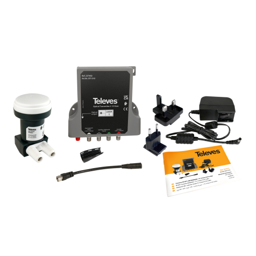 WideBand LNB and optical transmitter Kit DABVHFUHFSAT, 1310nm, Po 8dBm