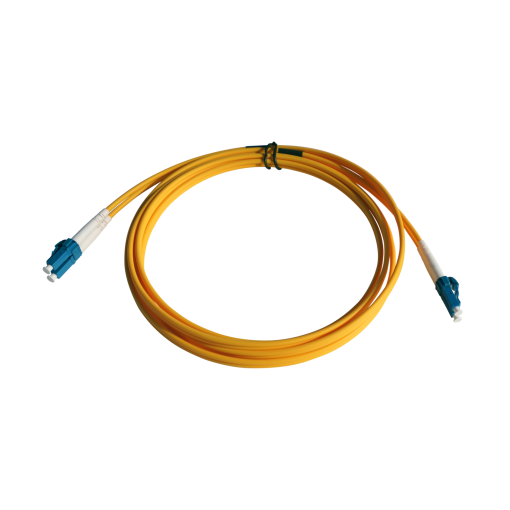 Chicote duplex de fibra óptica pré-conectorizado LCUPC, monomodo SM, LSFH de interior