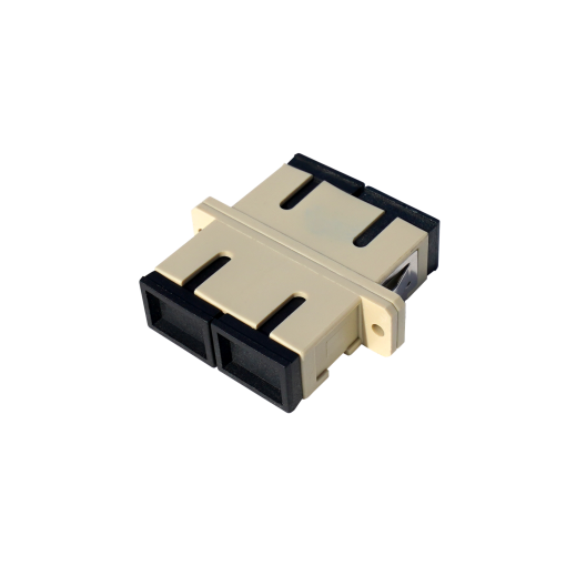 SC Female  SC Female Optical Duplex Adapter Multi-mode MM, Beige