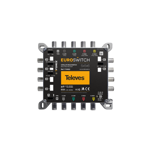 EuroSwitch 5 QUAD inputs - 6 outputs 