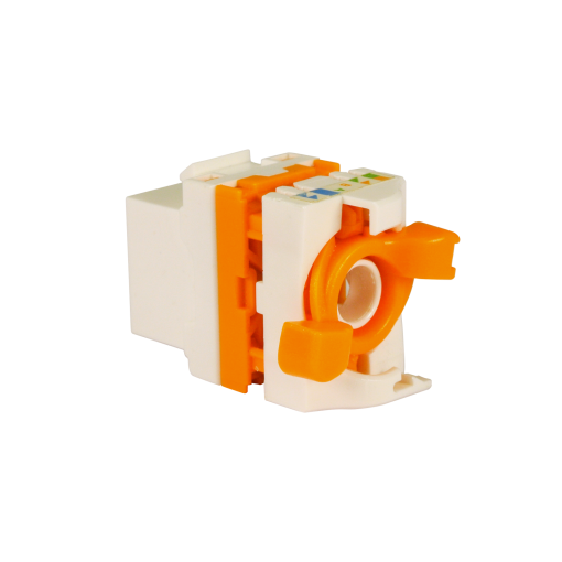 Conector RJ45 fêmea UTP Cat 6 para cabos de dados