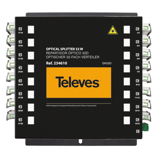 SCAPC 32W optical splitter 1260...1650nm 17dB