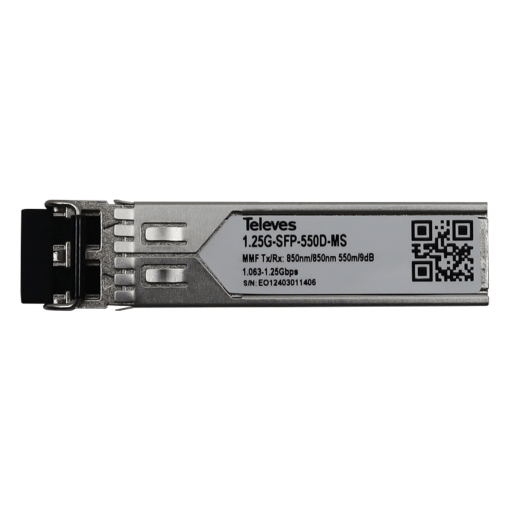 SFP Transceiver 1 GbE, 2 fibers LCPC MM