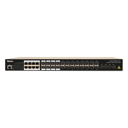 Switch Ethernet Layer 2 8x Combo GbESFP  16xSFP 1Gbps  4xSFP 10Gbps