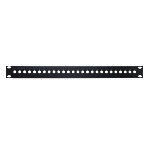 Panel for Rack 19''  1RU, with a capacity of up to 26 ''F'' adapters