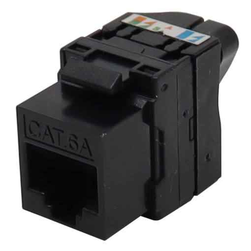 Conector RJ45 Easy Twist fêmea UTP Cat 6A para cabos de dados 