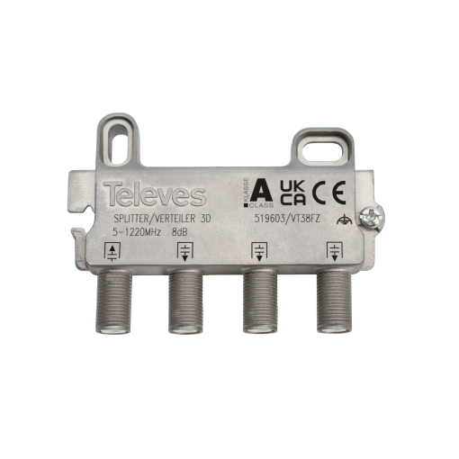 F 3W splitter 5...1220MHz 8dB DOCSIS 3.1