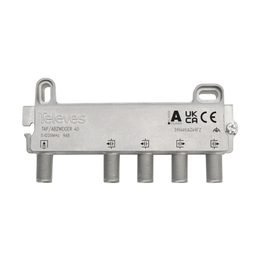 F 4W terminal tap 5...1220MHz 9dB DOCSIS 3.1