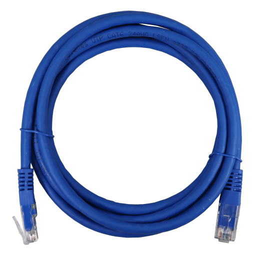 Ethernet Patch Cord UUTP Cat 6 LSFH, blue