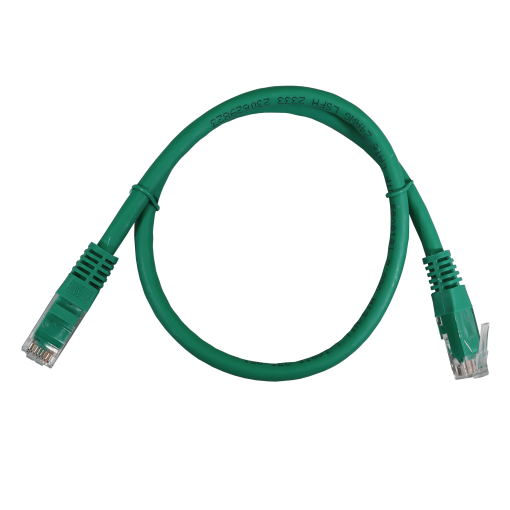 Ethernet Patch Cord UUTP Cat 6 LSFH, green
