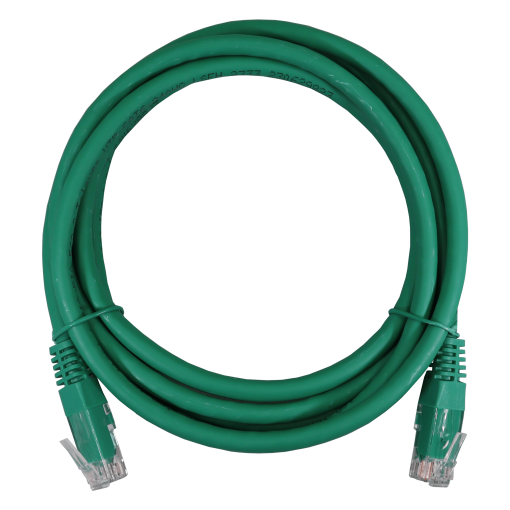 Patch cord UUTP Cat 6 LSFH, verde