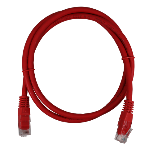 Patch cord UUTP Cat 6 LSFH, vermelho