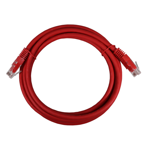 Patch cord UUTP Cat 6 LSFH, vermelho