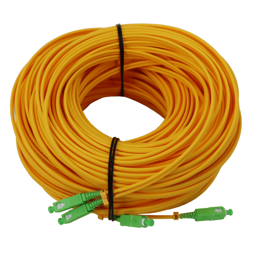 Chicote duplex de fibra óptica SCAPC, monomodo SM, LSFH e Euroclasse Dca de interior