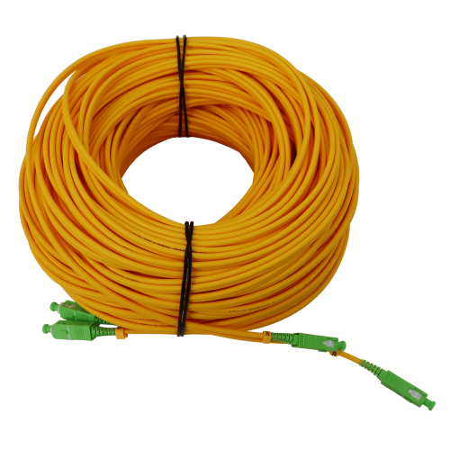 Chicote duplex de fibra óptica SCAPC, monomodo SM, LSFH e Euroclasse Dca de interior