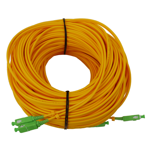 Chicote duplex de fibra óptica SCAPC, monomodo SM, LSFH e Euroclasse Dca de interior