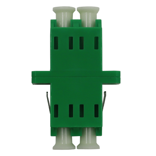 Adaptador Óptico LC Fêmea  LC Fêmea Duplex Monomodo SM, Verde