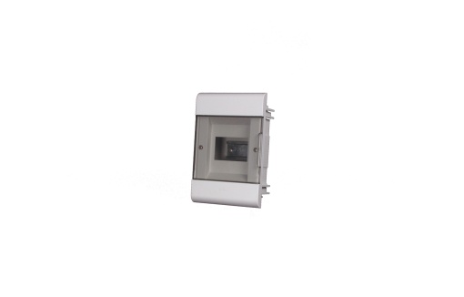 QUADRO ICP IP40 SEM LIGADOR PORTA TRANSPARENTE 1 FILA 4 MÓDULOS BRANCO