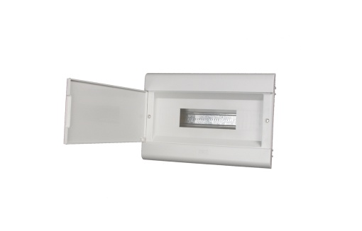 QUADRO ICP IP40 COM LIGADOR PORTA OPACA 1 FILA 14 MÓDULOS BRANCO