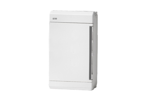 QUADRO DE DISTRIBUIÇÃO MONTAGEM SALIENTE PORTA OPACA 3 FILAS 36 MÓDULOS BRANCO