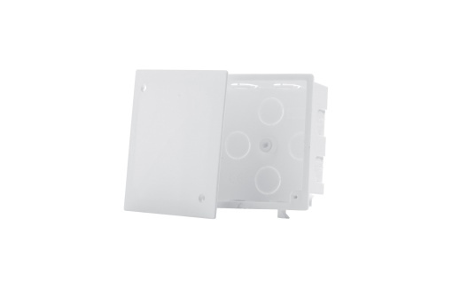 CAIXA DE APARELHAGEM AGRUPÁVEL QUADRADA 91x91x42 COM TAMPA BRANCA