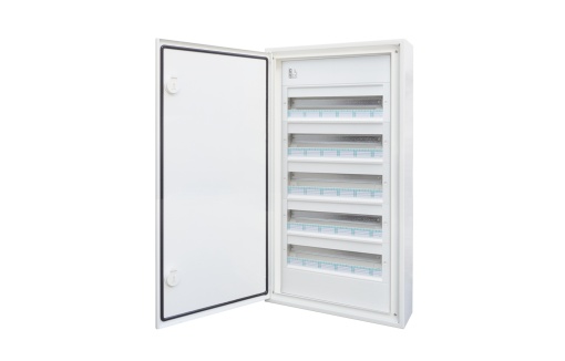 QUADRO DE DISTRIBUIÇÃO MONTAGEM SALIENTE IP54 PORTA OPACA 5 FILAS 85 MÓDULOS BRA
