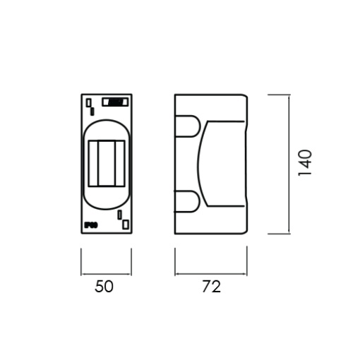 QUADRO DE DISTRIBUIÇÃO SALIENTE 2 MÓDULOS BRANCO