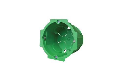 CAIXA DE APARELHAGEM SIMPLES Ø68  68x50 PARA PAREDES OCAS VERDE