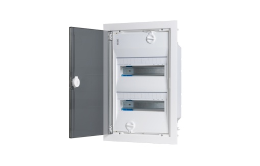 QUADRO DE DISTRIBUIÇÃO MONTAGEM EMBUTIDA PORTA TPORTA 2 FILAS 28 MÓDULOS PARA PA