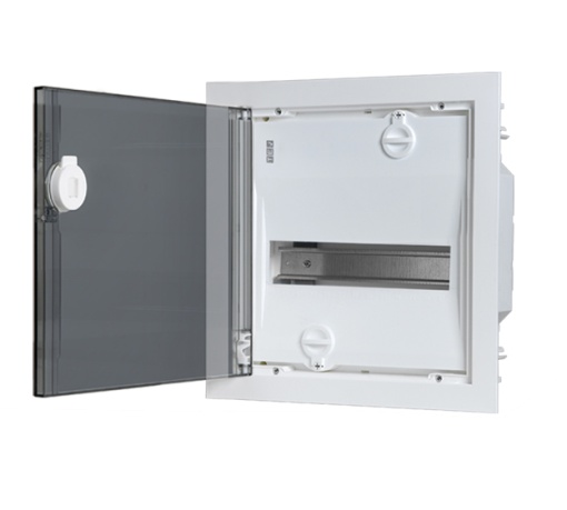 QUADRO DE DISTRIBUIÇÃO PARA PAREDES OCAS MONTAGEM EMBUTIDA PORTA TRANSPARENTE 1 