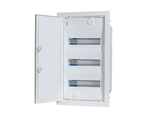 QUADRO DE DISTRIBUIÇÃO PAREDES OCAS MONTAGEM EMBUTIDA PORTA OPACA 3 FILAS 42 MÓD