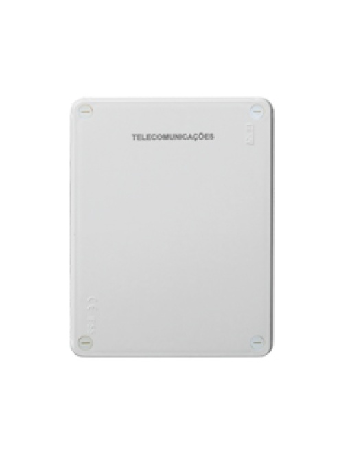 CAIXA COM TAMPA CEGA TELECOMUNICAÇÕES 180x230x90 BRANCO