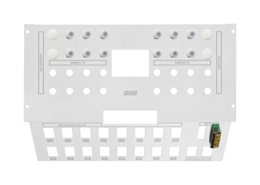 PAINÉL VAZIO PARA IER COM 6 SAÍDAS CABO COAXIAL E 2 FIBRA OPTICA