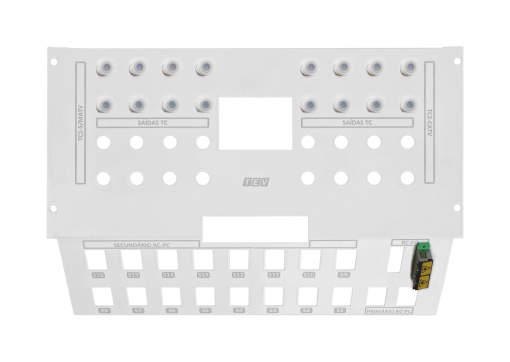 PAINÉL VAZIO PARA IER COM 8 SAÍDAS CABO COAXIAL E 2 FIBRA OPTICA