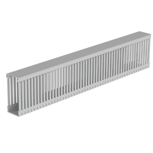 Calha de quadros Unex 100x43, em U43X sem halogéneos cor cinzento