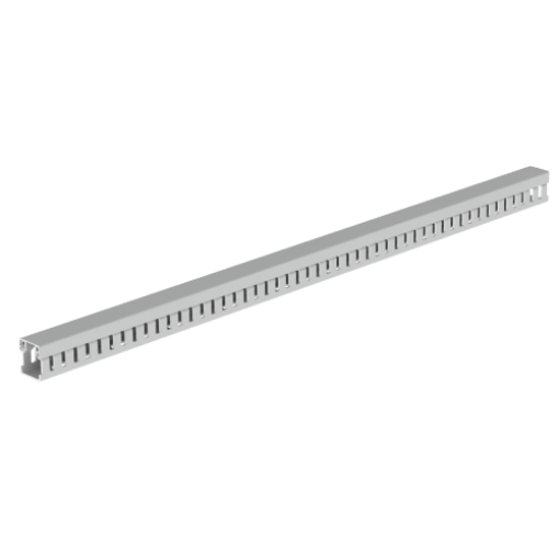 Calha de quadros Unex 25x20, em U43X sem halogéneos cor cinzento