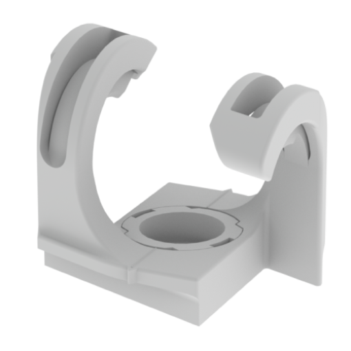 Braçadeira para tubo Unex 35x35, em U24X cor cinzento