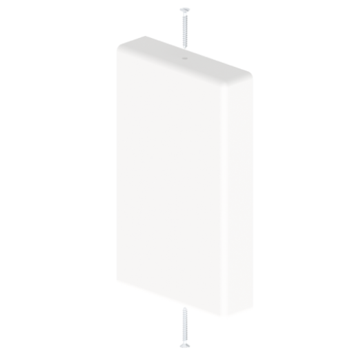 Tampa final Unex 45x75, em U24X cor branco