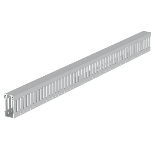 Calha de quadros Unex 42x20, em U43X sem halogéneos cor cinzento