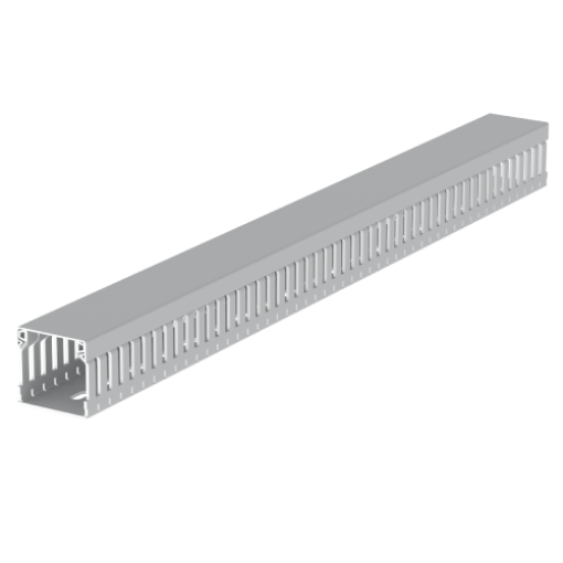 Calha de quadros Unex 42x43, em U43X sem halogéneos cor cinzento
