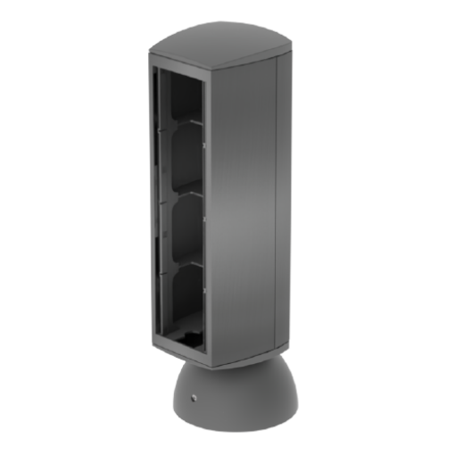 Mini-coluna 80mm Unex, em U24X cor antracite