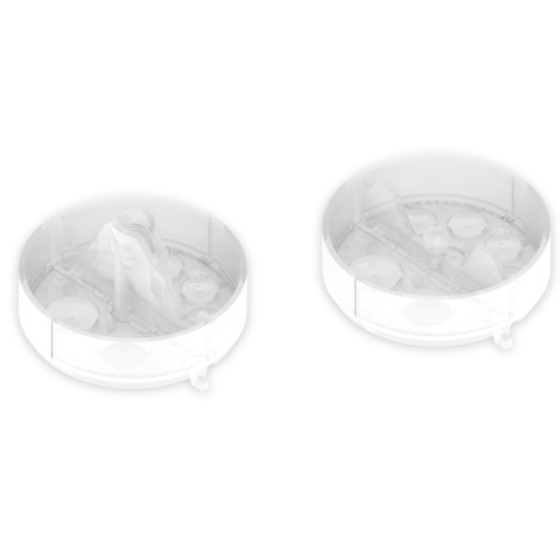 Encaixe de guia Unex, em PC transparente