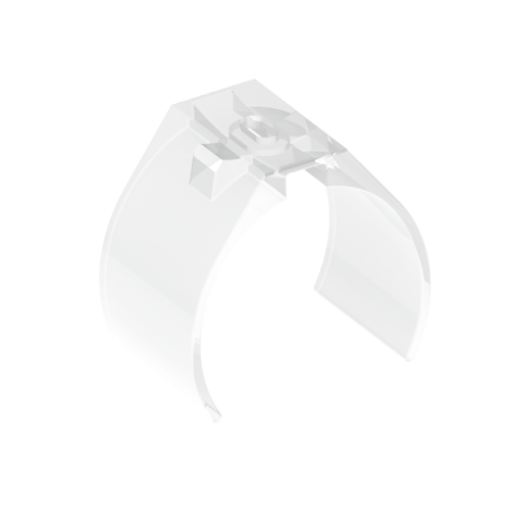 Braçadeira de fixação Unex, em PC transparente