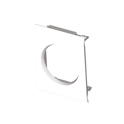 Adaptador modular de guia para tampa de 80mm, em U24X cor branco