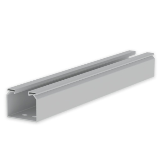 Caminho de cabos perfurado Unex 60x75, em U23X cor cinzento