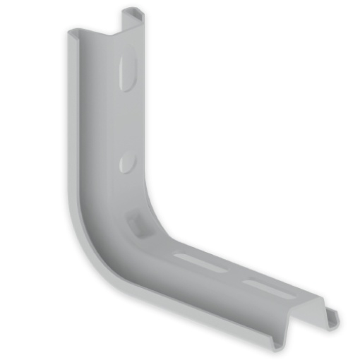 Suporte L Unex 100mm aço epoxi cor cinzento