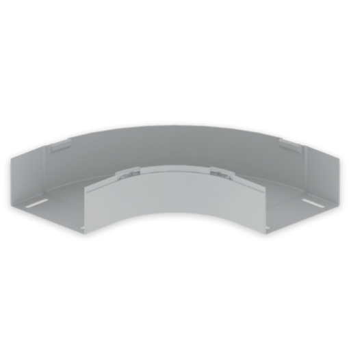 Curva plana 90 Unex 100X200, em U23X cor cinzento