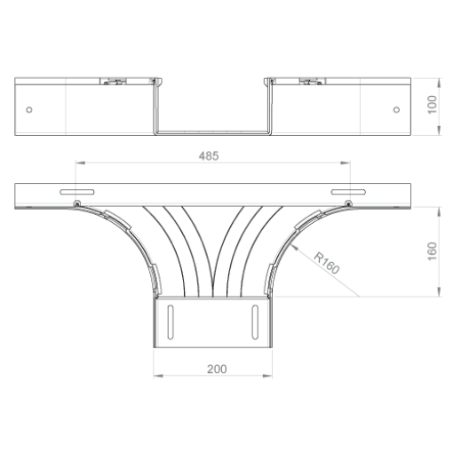 Derivação T Unex 100x200 em U48X sem halogéneos