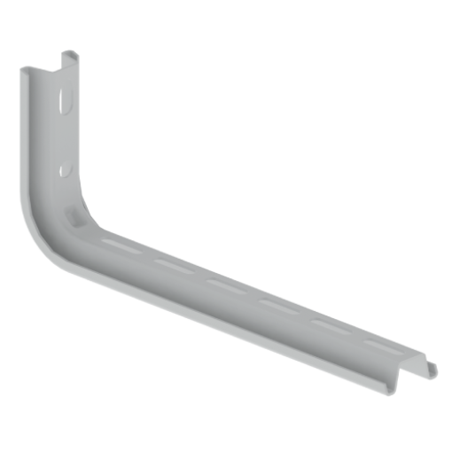 Suporte L Unex 300mm aço epoxi cor cinzento